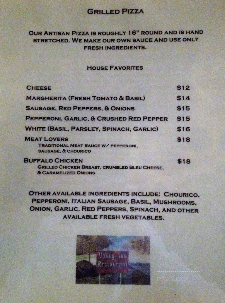 Valley Inn - Portsmouth, RI menu_pic