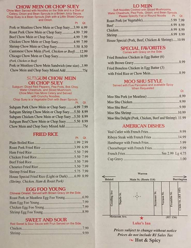 Luke's Inn - Warren, RI menu_pic