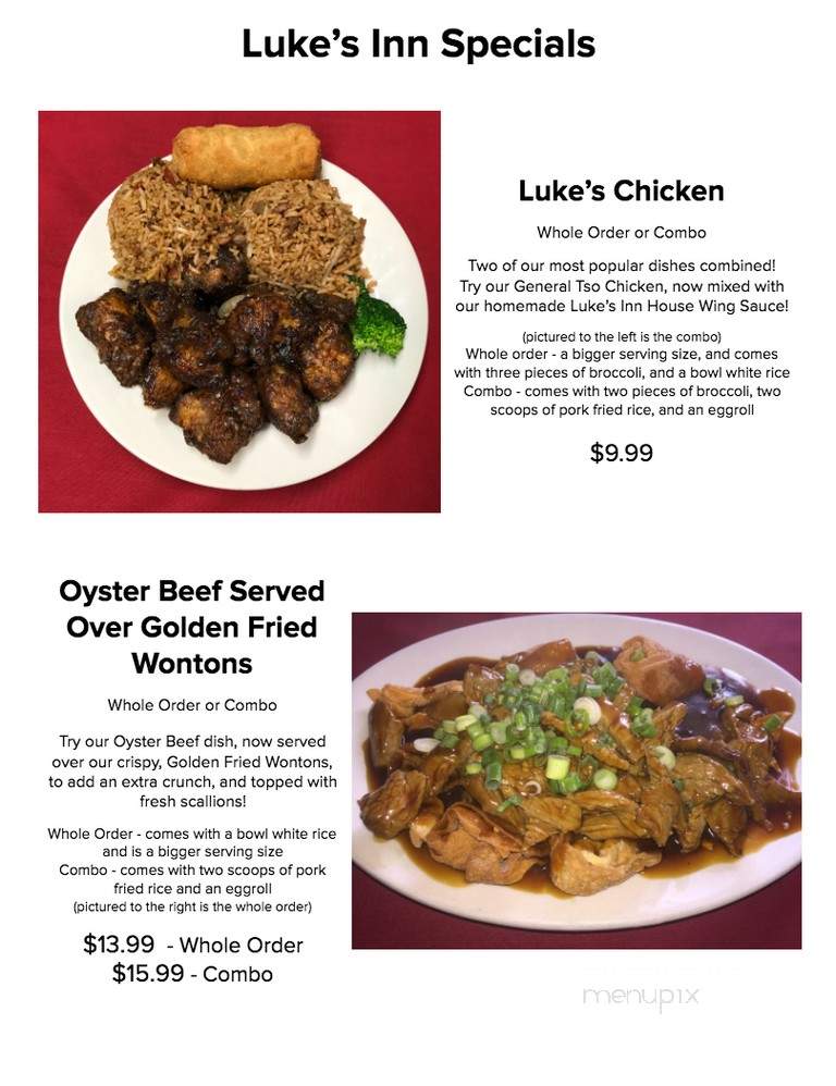 Luke's Inn - Warren, RI menu_pic
