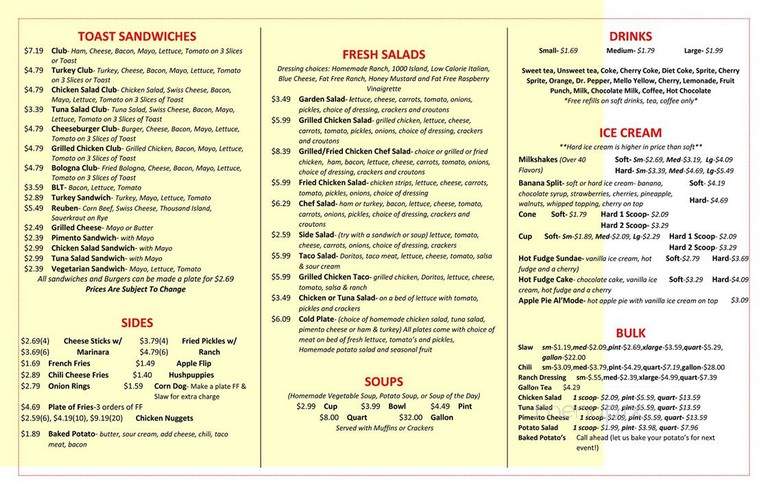 Bantam Chef - Union, SC menu_pic