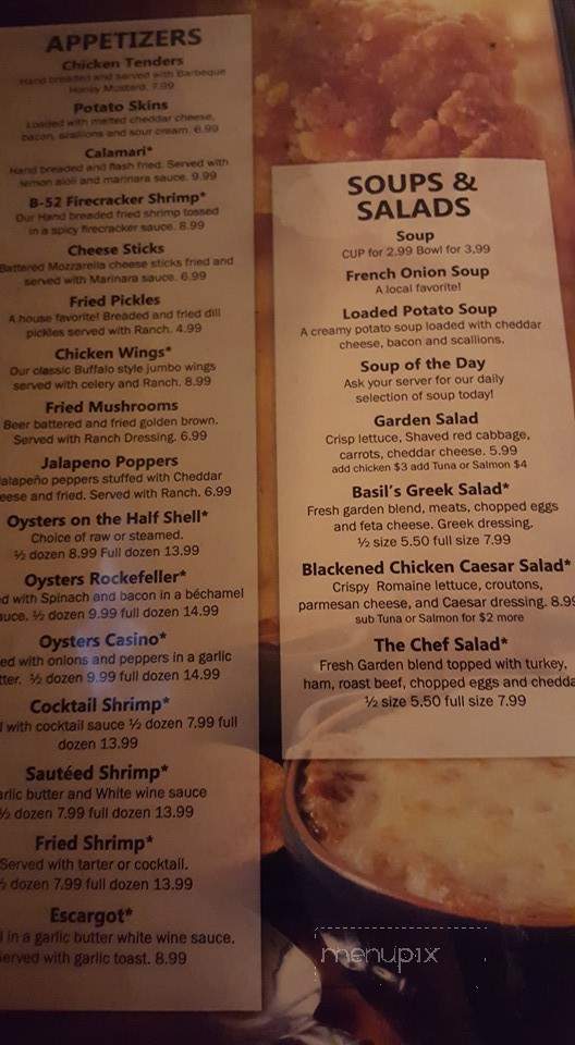 Basil's Grille - Spartanburg, SC menu_pic