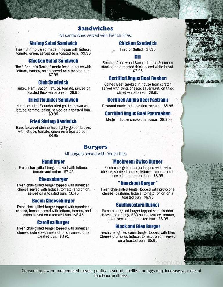 Captain Juel's Hurricane - Little River, SC menu_pic