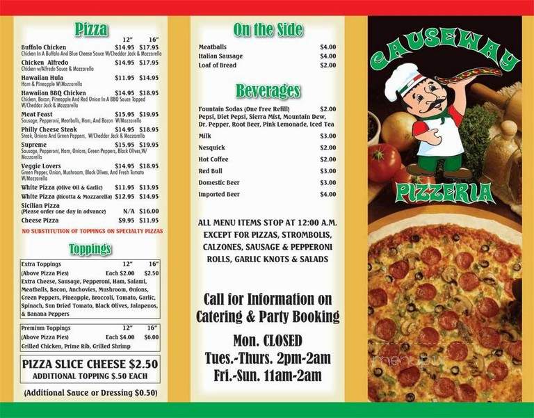 Causeway Grill & Raw Bar - Murrells Inlet, SC menu_pic