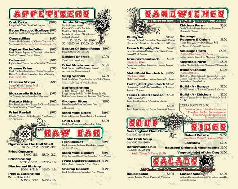 Causeway Grill & Raw Bar - Murrells Inlet, SC menu_pic