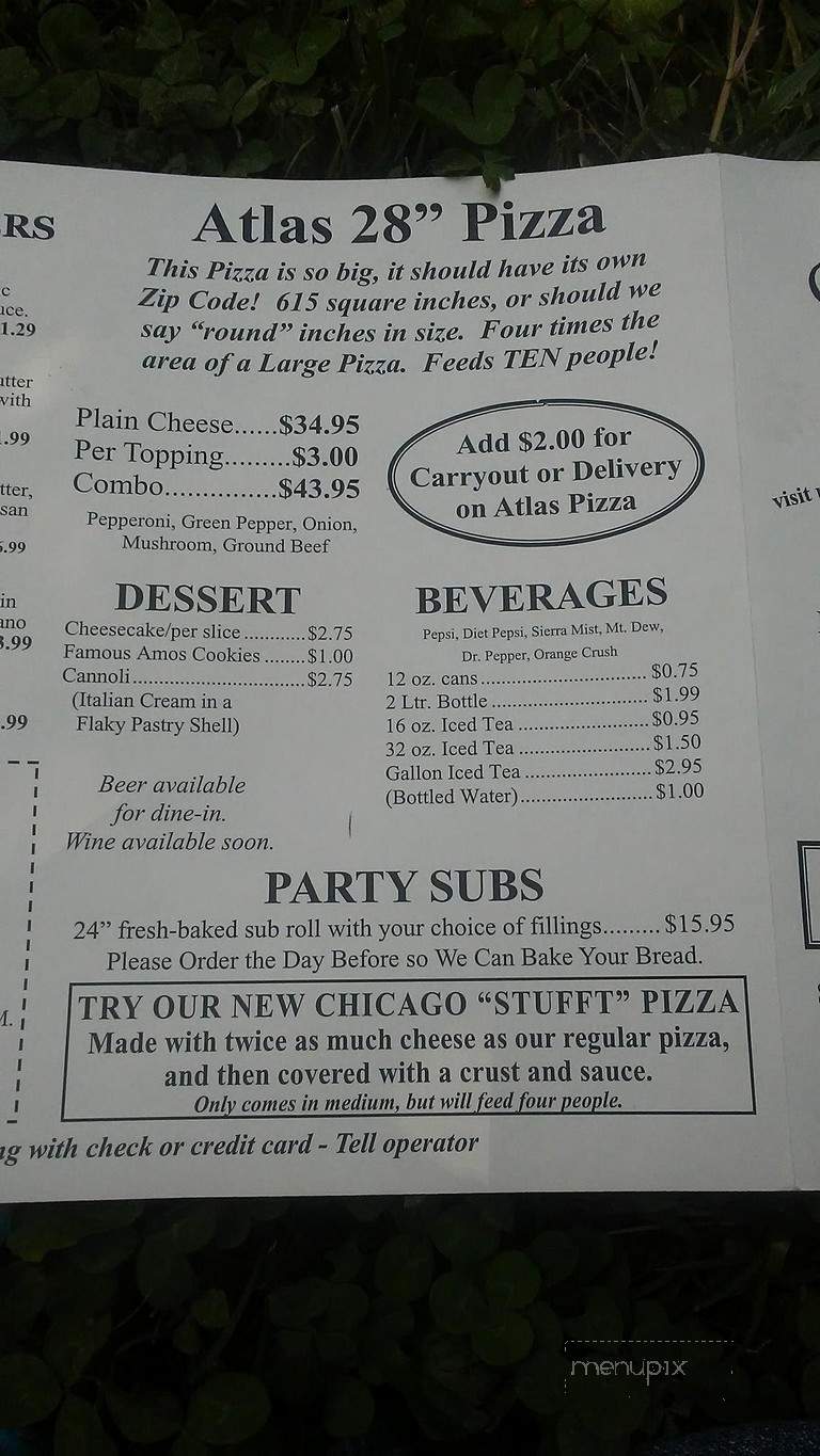 Columbo's Pizza - Clemson, SC menu_pic