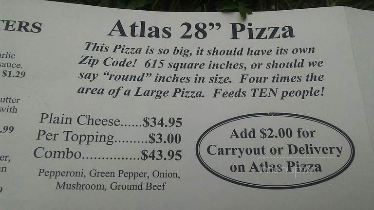 Columbo's Pizza - Clemson, SC menu_pic