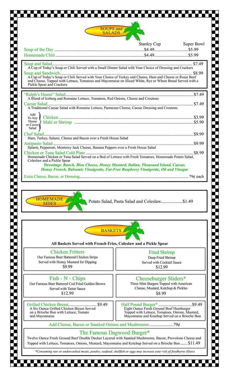 Dagwoods - Myrtle Beach, SC menu_pic