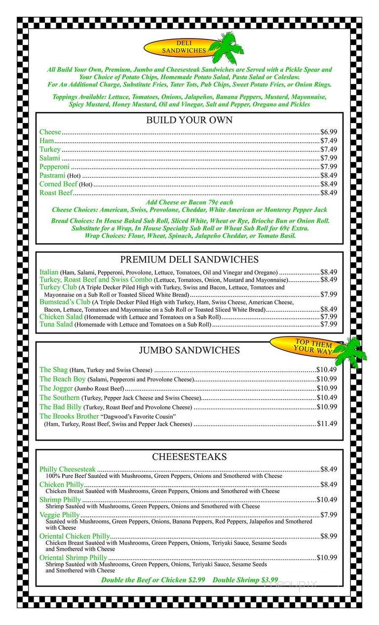 Dagwoods - Myrtle Beach, SC menu_pic