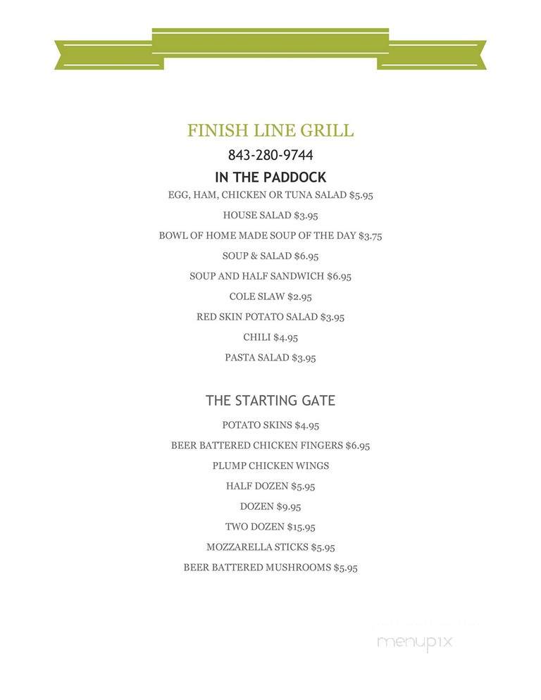 Finish Line Grill - North Myrtle Beach, SC