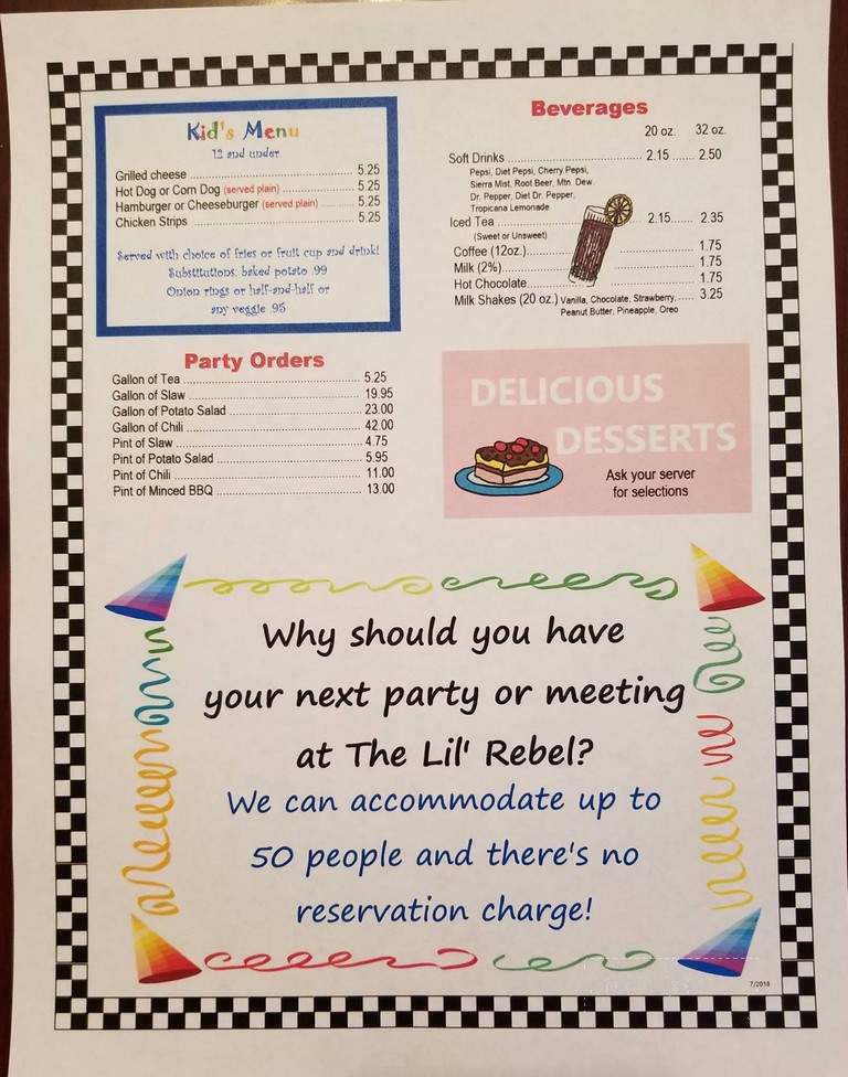 Lil Rebel Family Restaurant - Taylors, SC