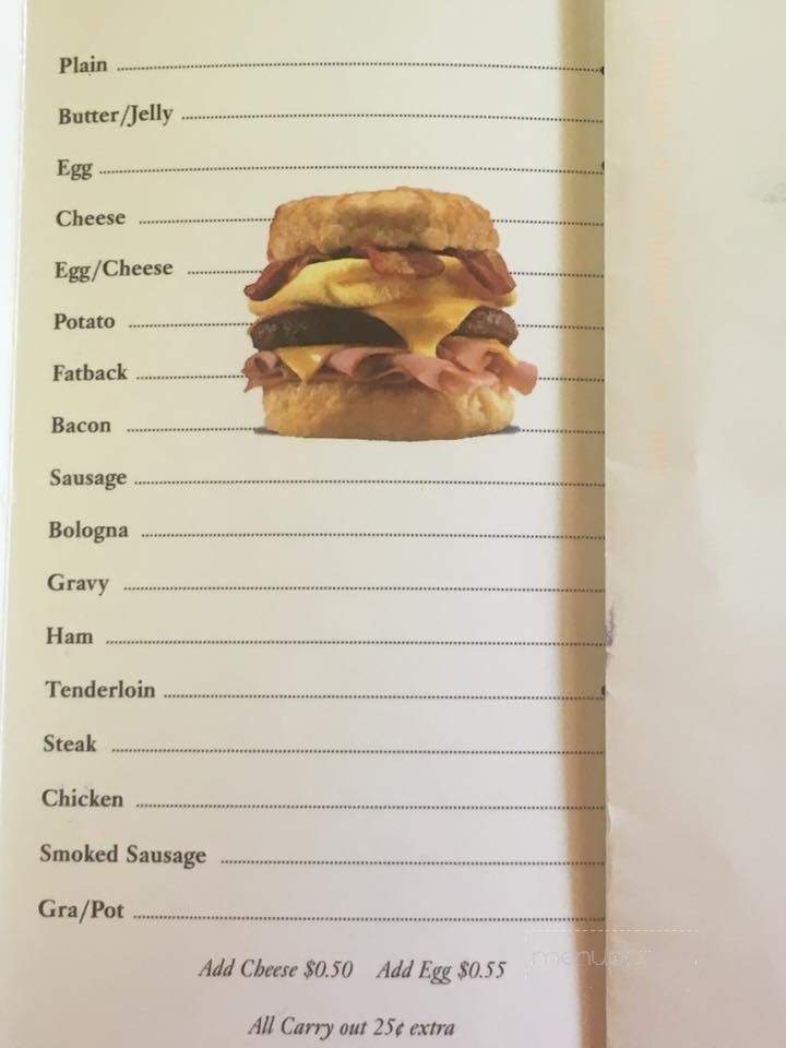 Little Biscuit Barn - Honea Path, SC menu_pic