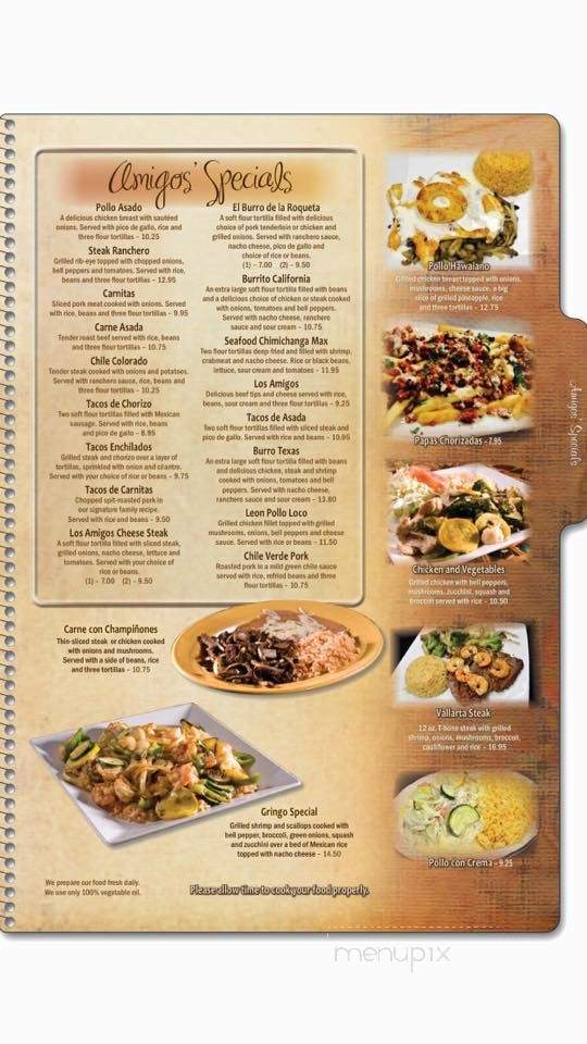 Los Amigos Mexican Restaurant - Greenville, SC menu_pic