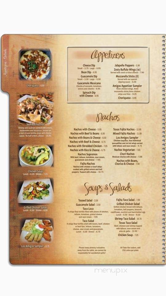 Los Amigos Mexican Restaurant - Greenville, SC menu_pic