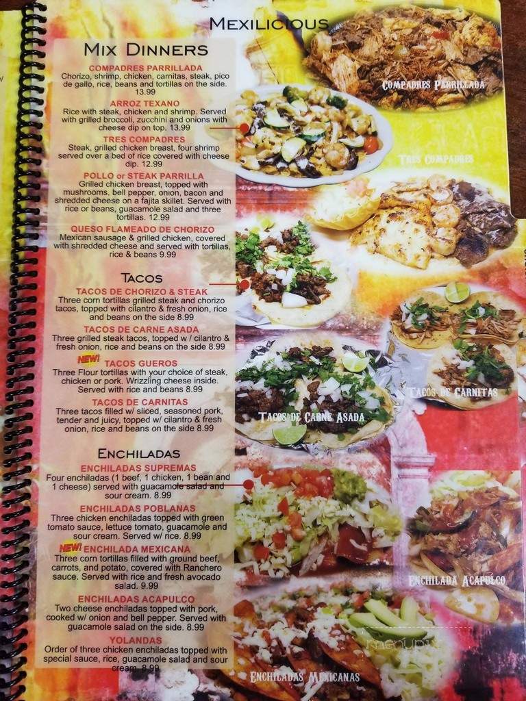 Los Compadreas - Easley, SC menu_pic