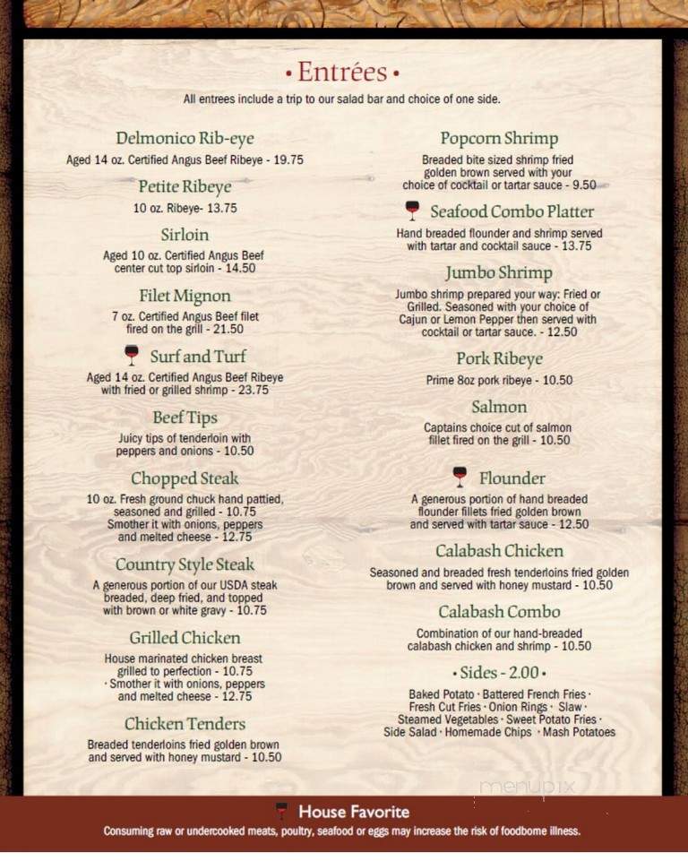 M & J Restaurant - Lyman, SC menu_pic