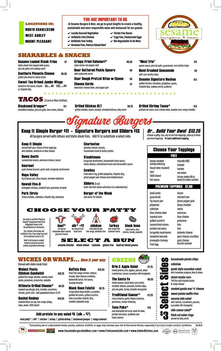 Sesame Burgers & Beer - North Charleston, SC