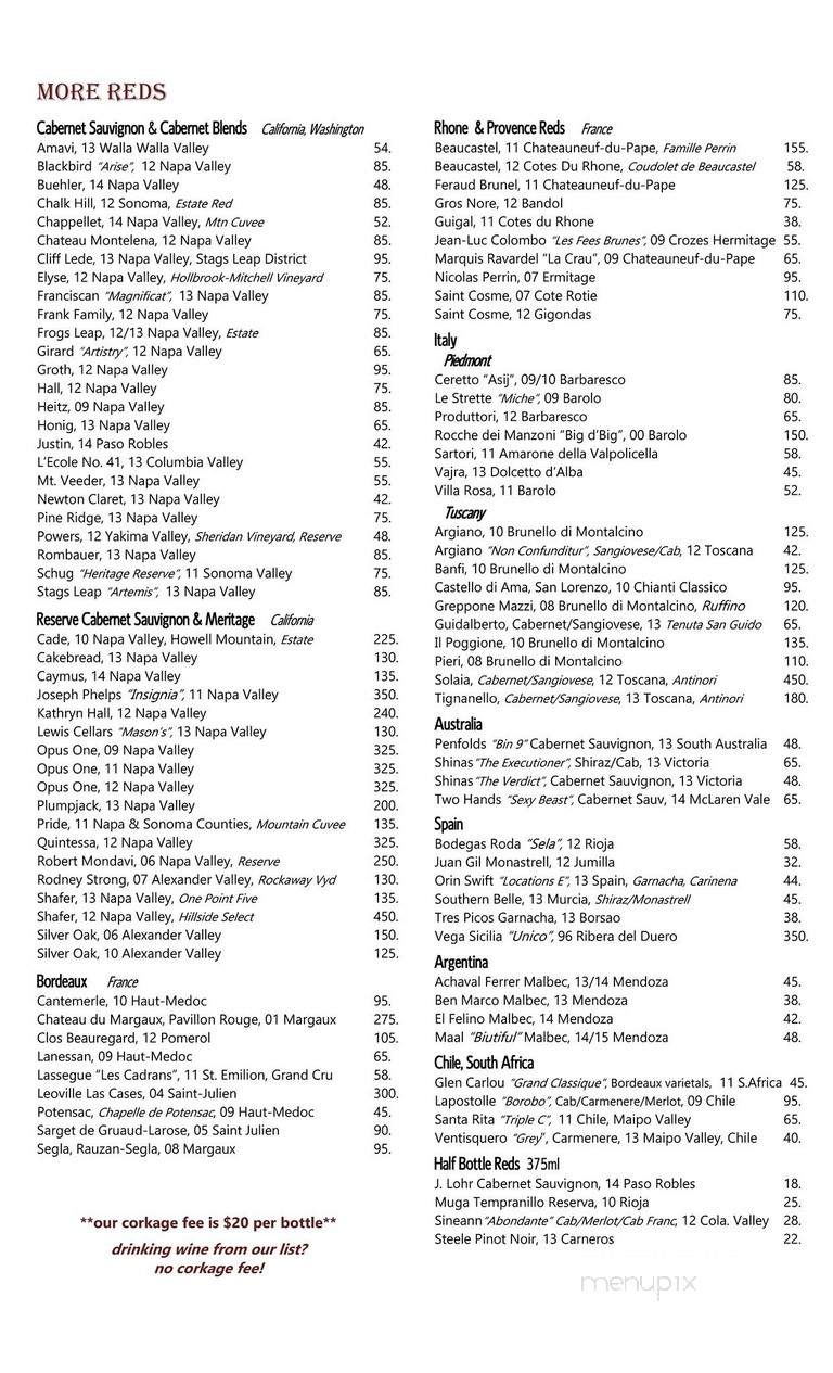 Solstice - Columbia, SC menu_pic