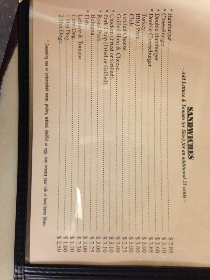 South 200 Drive-In Restaurant - Lancaster, SC menu_pic