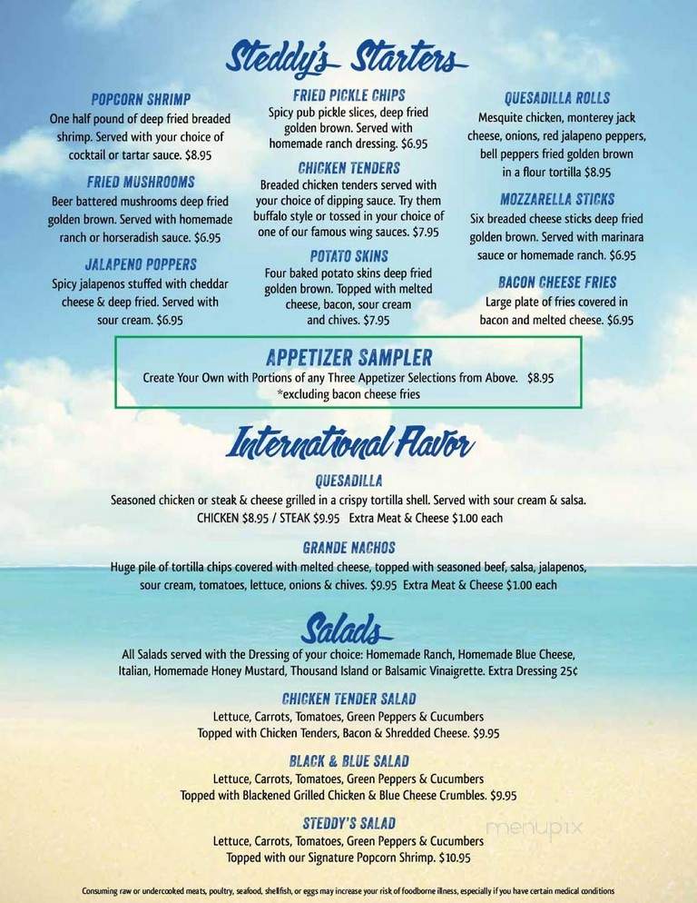 Steddy's - Easley, SC menu_pic