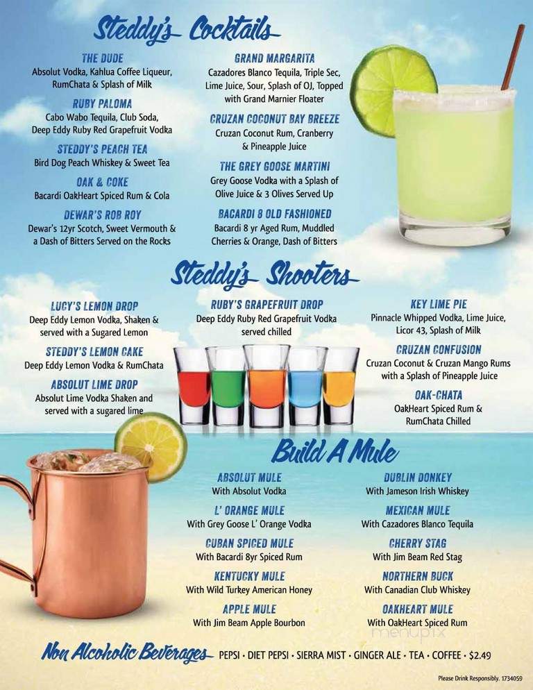 Steddy's - Easley, SC menu_pic