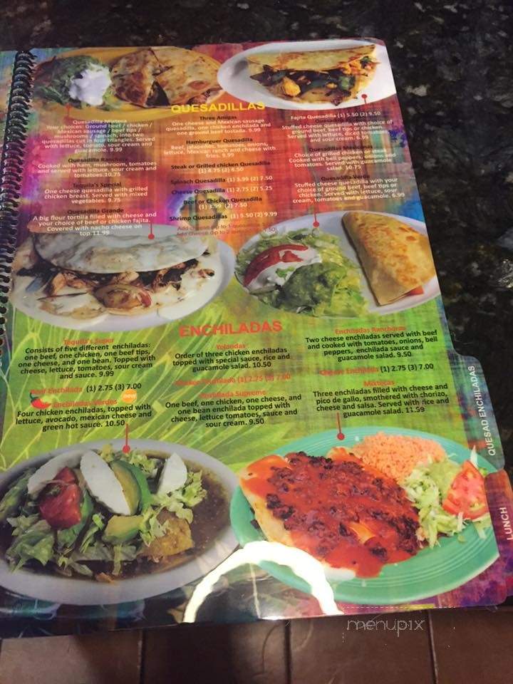 Tequila's - Simpsonville, SC menu_pic