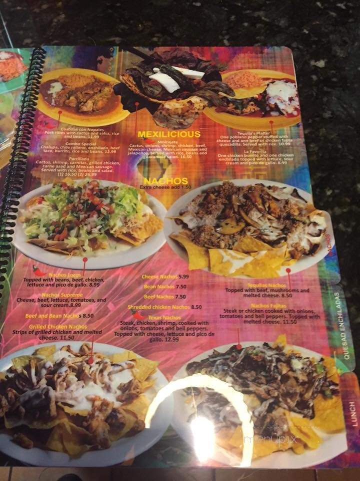 Tequila's - Simpsonville, SC menu_pic