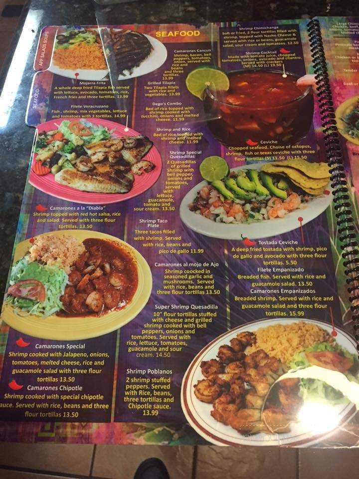 Tequila's - Simpsonville, SC menu_pic