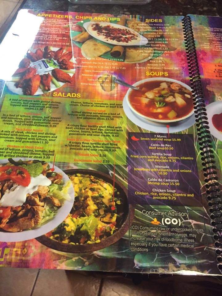 Tequila's - Simpsonville, SC menu_pic