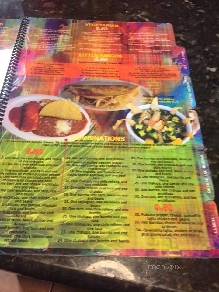 Tequila's - Simpsonville, SC menu_pic