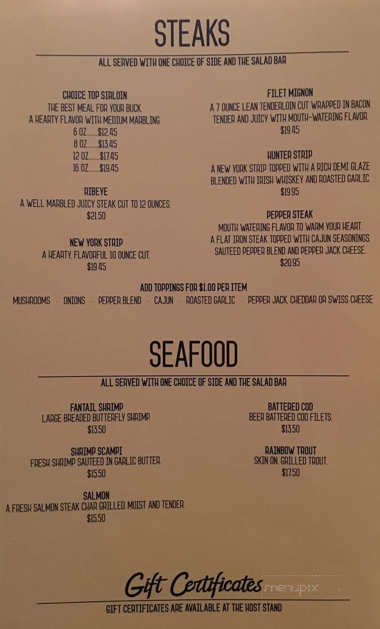Alcester Steakhouse - Alcester, SD menu_pic