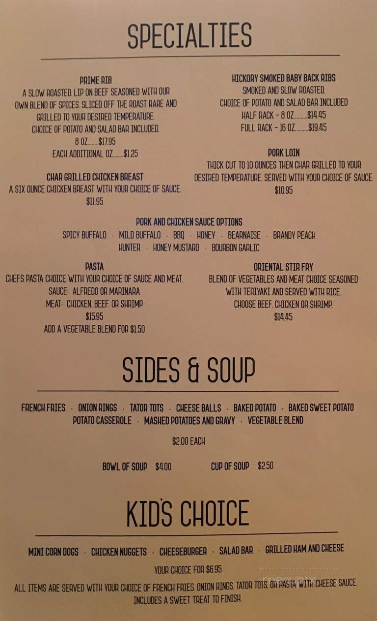 Alcester Steakhouse - Alcester, SD menu_pic