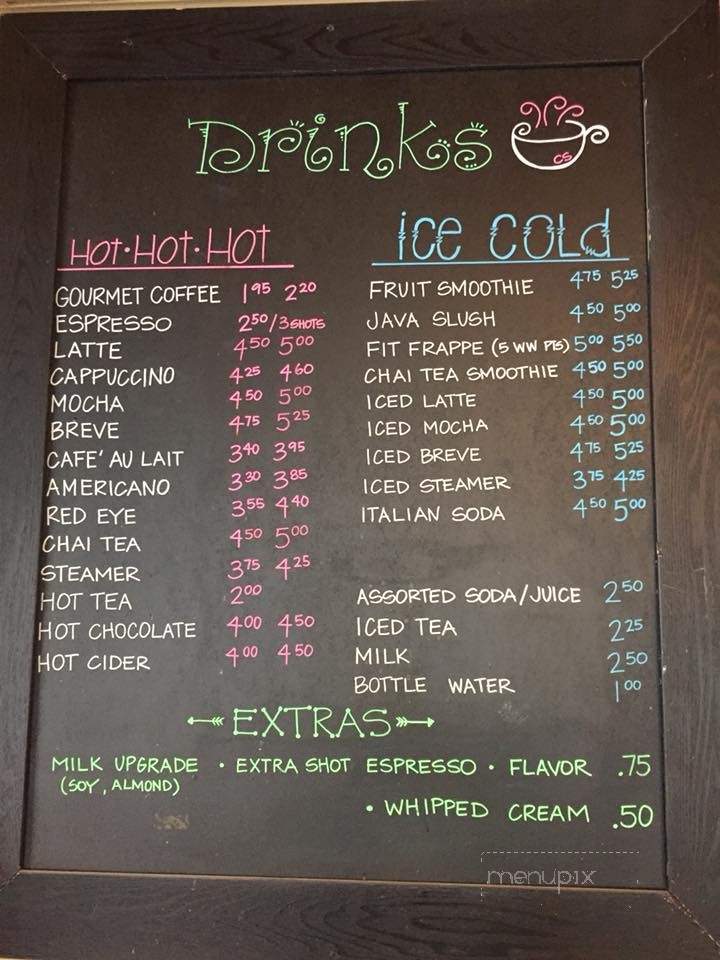 Cornerstone Coffeehouse - Mitchell, SD menu_pic