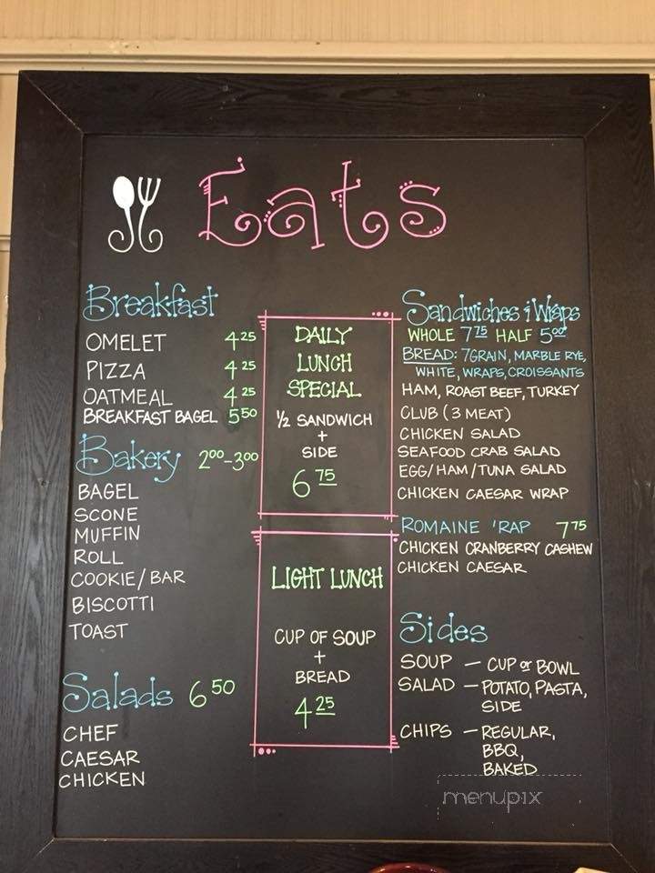 Cornerstone Coffeehouse - Mitchell, SD menu_pic