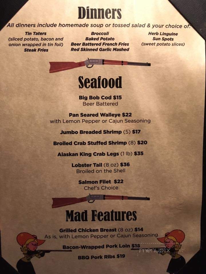 Mad Mary's Steakhouse - Flandreau, SD menu_pic
