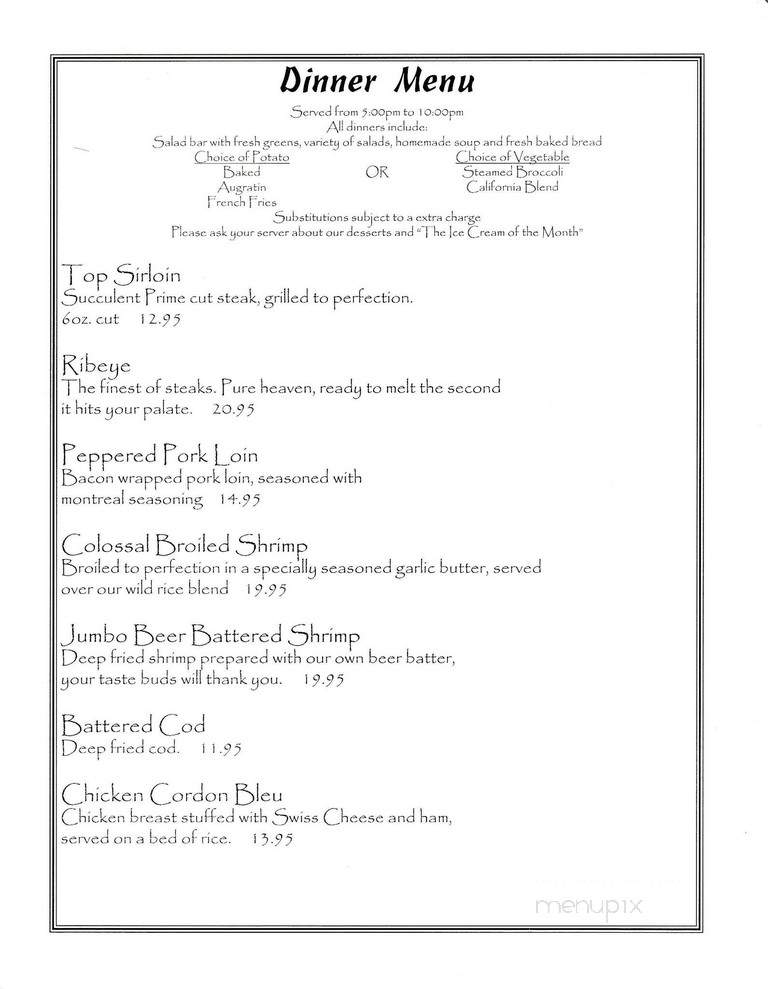 Nicky's - Madison, SD menu_pic