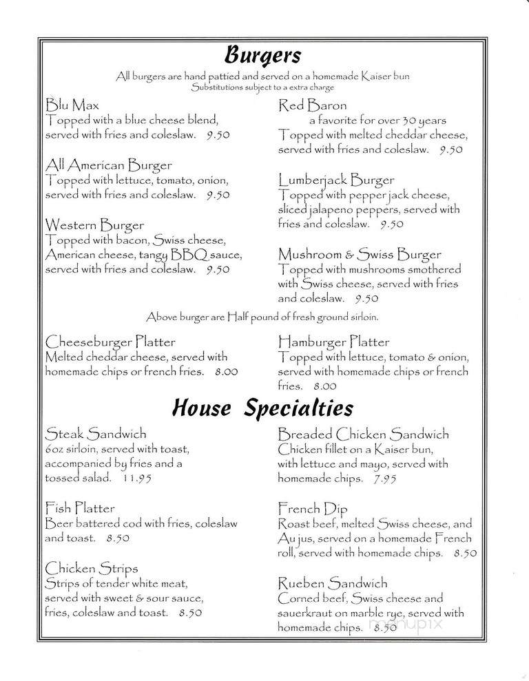 Nicky's - Madison, SD menu_pic