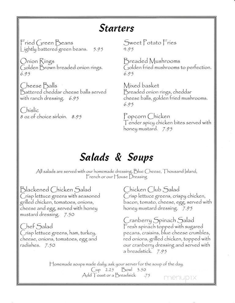 Nicky's - Madison, SD menu_pic