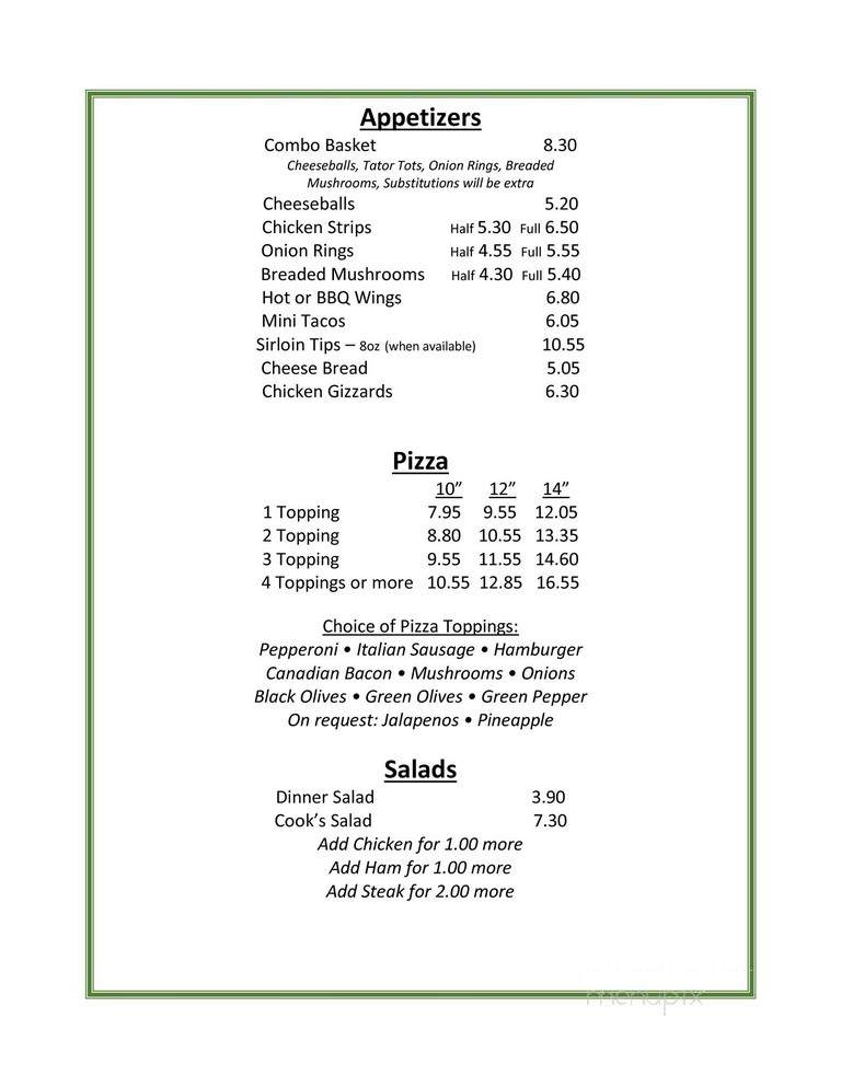 Pace's Pizza Pub - Elk Point, SD menu_pic