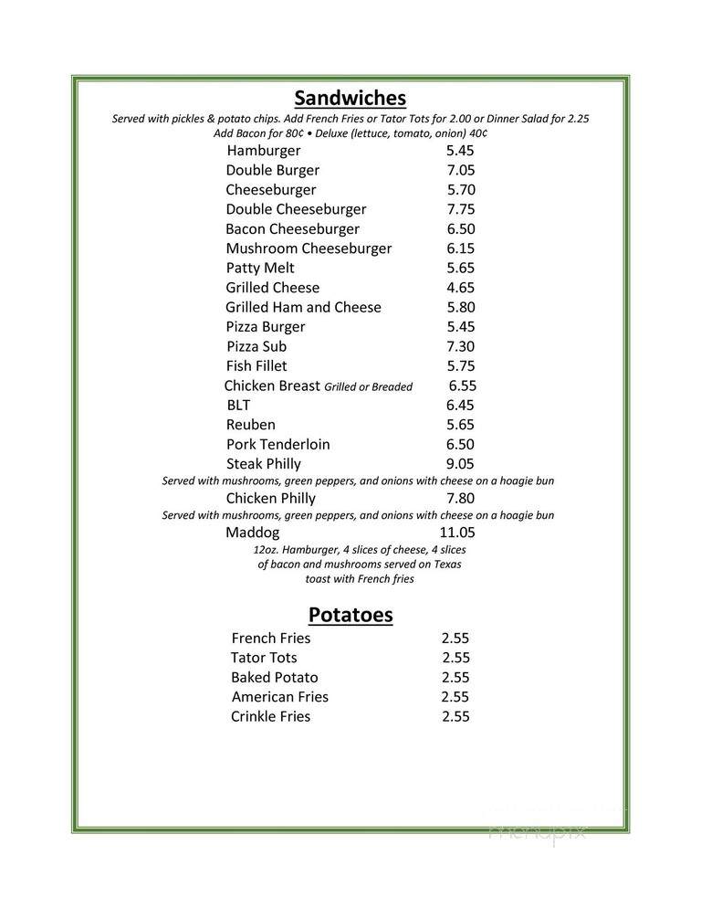 Pace's Pizza Pub - Elk Point, SD menu_pic