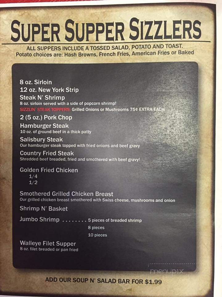 Pereboom Cafe - Webster, SD menu_pic