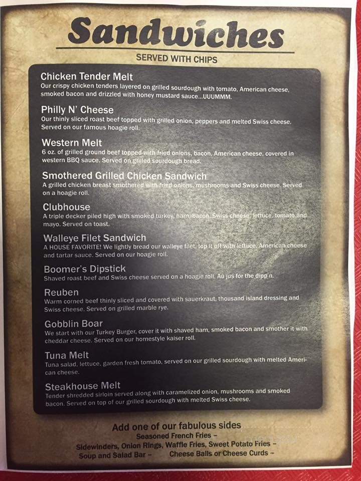 Pereboom Cafe - Webster, SD menu_pic