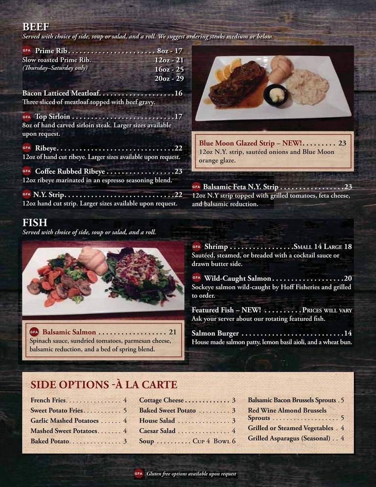 Ram & O'Hares - Brookings, SD menu_pic
