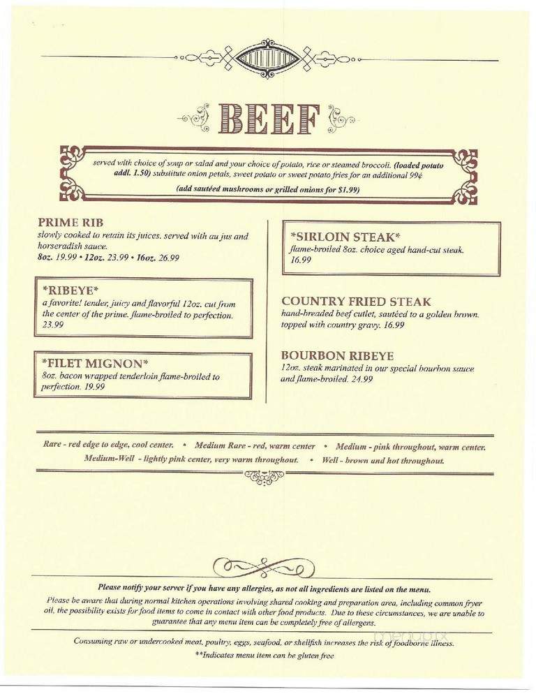 Ruby House Restaurant - Keystone, SD menu_pic