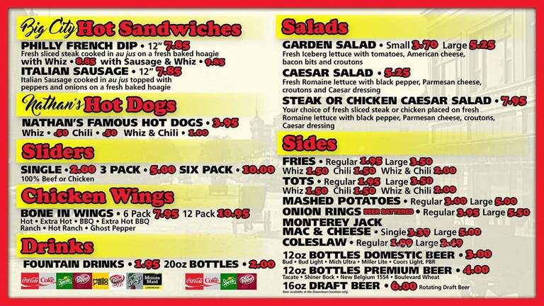 Philly Ted's - Rapid City, SD menu_pic