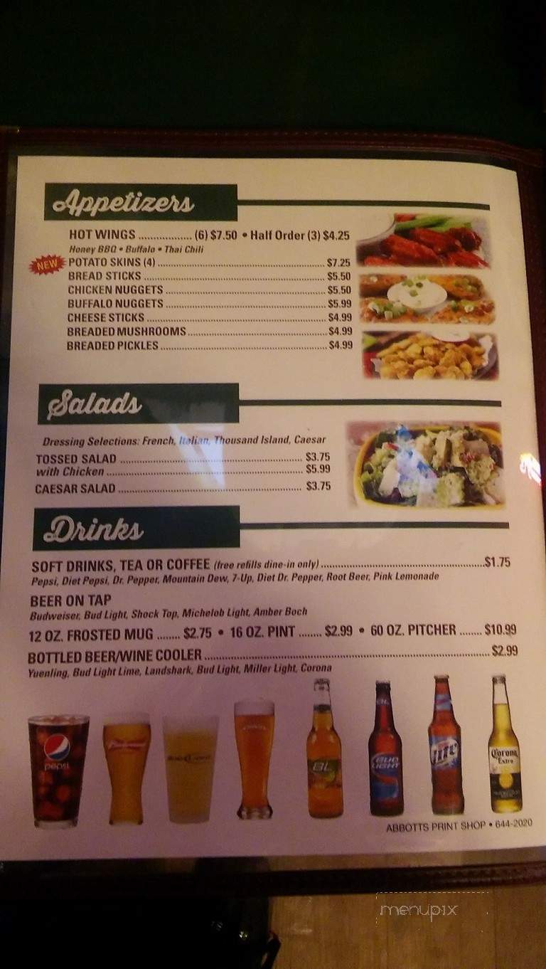 Ace's - Paris, TN menu_pic