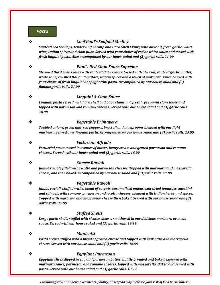Best Italian Cafe & Pizzeria - Gatlinburg, TN menu_pic