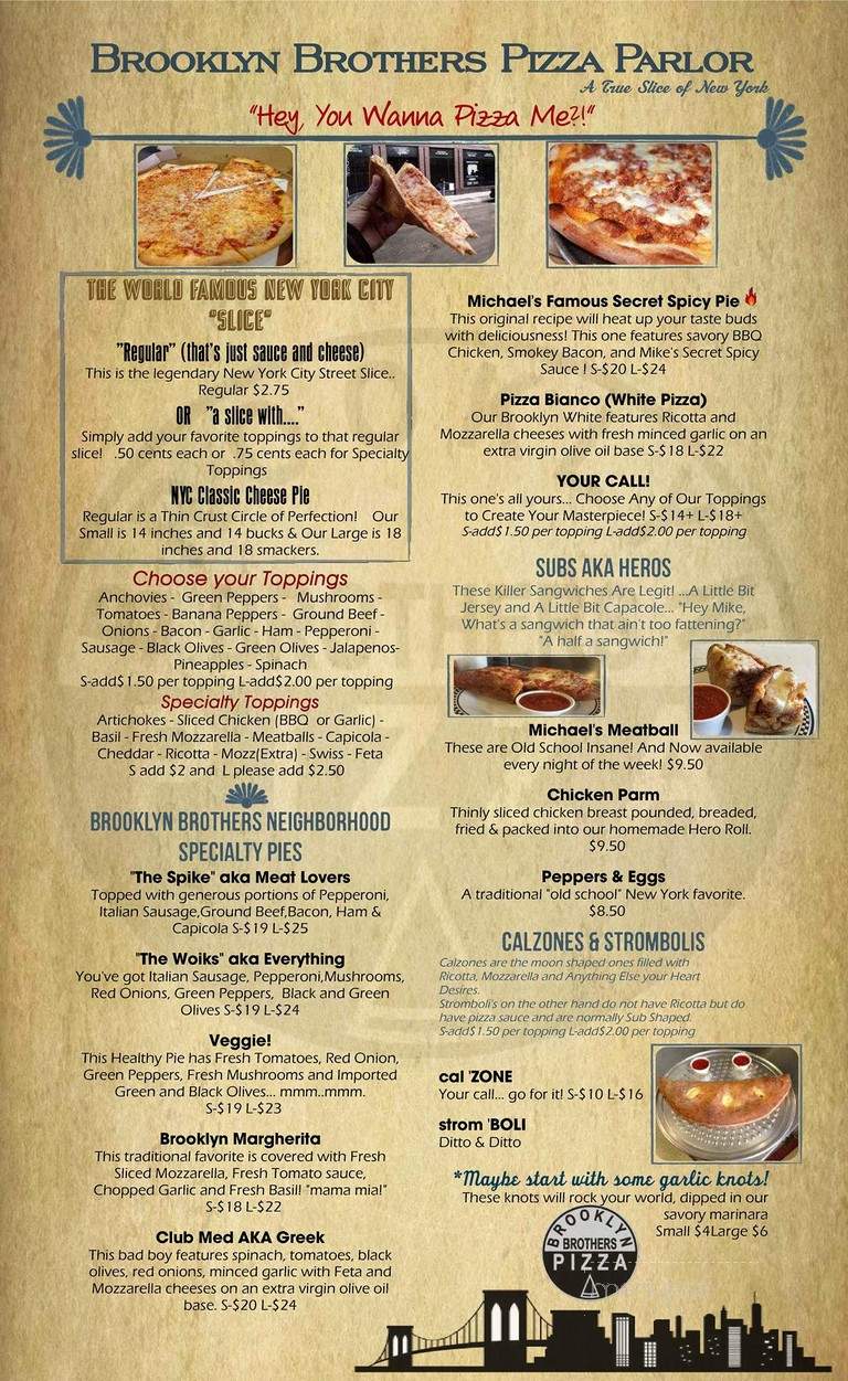 Brothers Pizza - Franklin, TN menu_pic