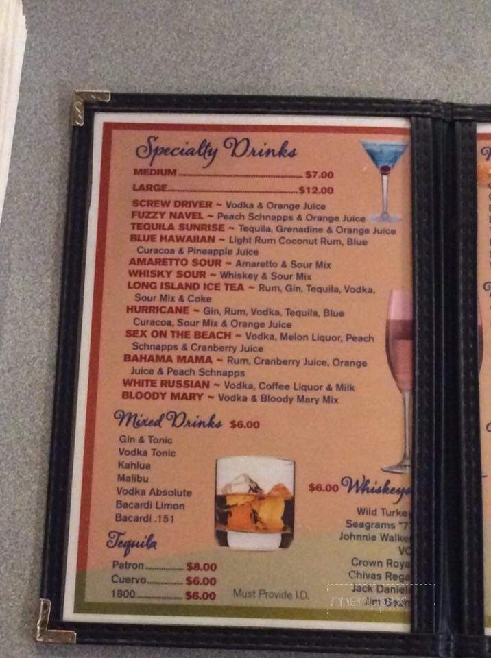 Cancun Mexican Restaurant - Crossville, TN menu_pic