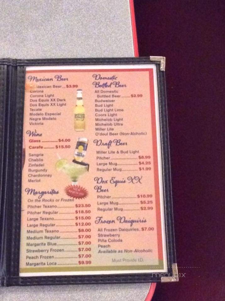 Cancun Mexican Restaurant - Crossville, TN menu_pic