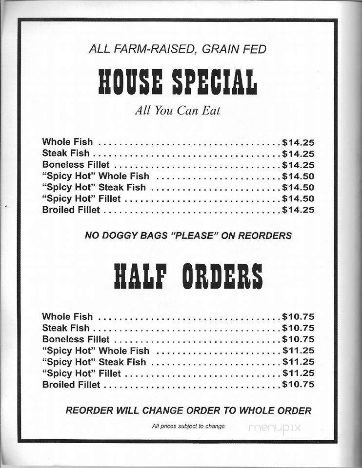 Catfish Kitchen - Burns, TN menu_pic